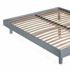 Sommier Démontable 140x190 Gris -Doublures De Lit Soldes 2024 sommier demontable 140x190 gris 2