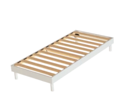 Sommier En Kit A Latte Blanc 90x190 -Doublures De Lit Soldes 2024 sommier en kit a latte blanc 90x190 blanc 1