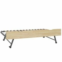 Sommier Gigogne Avec Façade 2 Mains 90x190 Cm Bois Massif Blanc -Doublures De Lit Soldes 2024 sommier gigogne avec facade 2 mains 90x190 cm bois massif makuria