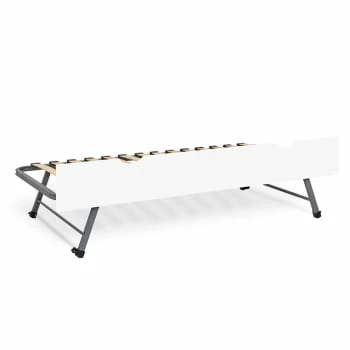 Sommier Gigogne Avec Façade 90x200 Cm Bois Massif Anthracite 3 Sommier Gigogne Avec Façade 90x200 Cm Bois Massif Anthracite – Image 3