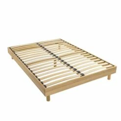 Sommier Kit En Bois Massif Naturel 160x200