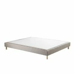 Sommier Tapissier Gris éléphant 140x190 -Doublures De Lit Soldes 2024 sommier tapissier beige 140x190 symbiose