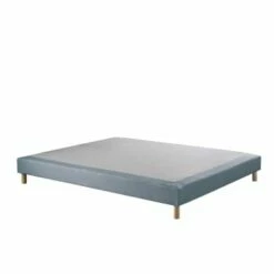 Sommier Tapissier Bleu Ciel 160x200 -Doublures De Lit Soldes 2024 sommier tapissier bleu ciel 160x200 aube 1