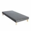 Sommier Tapissier Déco Gris Eco 13 Cm 90x190