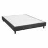 Sommier Tapissier Démontable 160x200cm 2x20 Lattes Anthracite