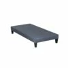 Sommier Tapissier En Kit Coutil Gris Ciment 90x190