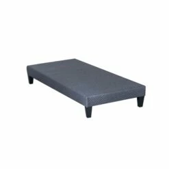 Sommier Tapissier En Kit Coutil Gris Ciment 90x190