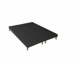 Sommier Tapissier Gris Anthracite Noir 2x80x200