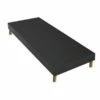 Sommier Tapissier Gris Anthracite Noir 90x190