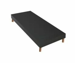 Sommier Tapissier Gris Anthracite Noir 90x190