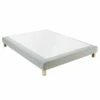 Sommier Tapissier Gris Clair 140x190