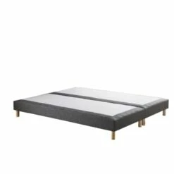 Sommier Tapissier Beige 160x200 -Doublures De Lit Soldes 2024 sommier tapissier gris elephant 160x200 symbiose