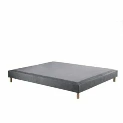Sommier Tapissier Anthracite 160x200 -Doublures De Lit Soldes 2024 sommier tapissier gris souris 160x200 crepuscule
