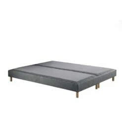 Sommier Tapissier Bleu Marine 180x200 -Doublures De Lit Soldes 2024 sommier tapissier gris souris 180x200 crepuscule 1