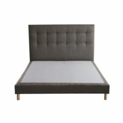 Sommier Tapissier + Tete De Lit Capitonnée Camel 160x200 -Doublures De Lit Soldes 2024 sommier tapissier tete de lit capitonnee camel 160x200 2