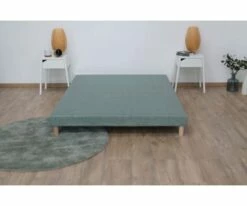 Sommier Tapissier Vert Celadon 160x200 -Doublures De Lit Soldes 2024 sommier tapissier vert celadon 160x200 4
