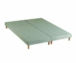 Sommier Tapissier Vert Celadon 2x80x200