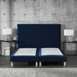 Sommier + Tete De Lit Lisse Intemporel 180x200 -Doublures De Lit Soldes 2024 sommier tete de lit lisse intemporel 180x200 3