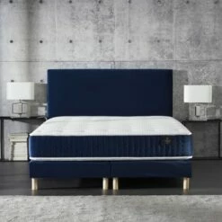 Sommier + Tete De Lit Lisse Intemporel 180x200 -Doublures De Lit Soldes 2024 sommier tete de lit lisse intemporel 180x200 4