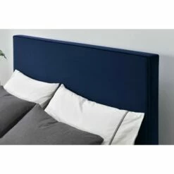 Structure De Lit 140 X 190 Cm En Velours Et Laiton Bleu -Doublures De Lit Soldes 2024 structure de lit 140 x 190 cm en velours et laiton bleu 4