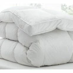 Surmatelas Hôtel Luxe En Plume Blanc 160x200 Cm -Doublures De Lit Soldes 2024 surmatelas hotel luxe en plume blanc 160x200 cm 2