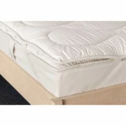 Surmatelas Naturel En 100% Coton Biologique Et Laine 140 X 200 -Doublures De Lit Soldes 2024 surmatelas naturel en 100 coton biologique et laine 140 x 200 1
