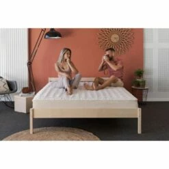 Surmatelas Naturel En 100% Coton Biologique Et Laine 90 X 200 -Doublures De Lit Soldes 2024 surmatelas naturel en 100 coton biologique et laine 90 x 200 3