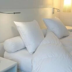 Traversin Naturel Mi-ferme En Plumes Et Duvet 140 Cm -Doublures De Lit Soldes 2024 traversin naturel mi ferme en plumes et duvet 140 cm 2