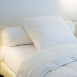 Traversin Naturel Mi-ferme En Plumes Et Duvet 90 Cm -Doublures De Lit Soldes 2024 traversin naturel mi ferme en plumes et duvet 90 cm 2